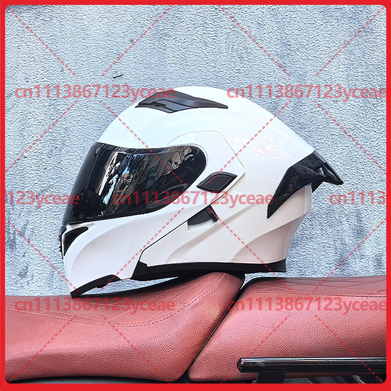 Dual Visor Motorcycle Racing Helmet - Capacete Modular de Motocicleta Orz com
