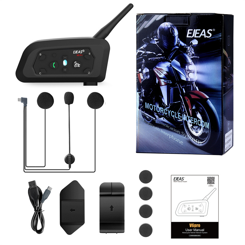 Motorcycle Helmets - Novo Headset Bluetooth para Motocicletas Ejeas