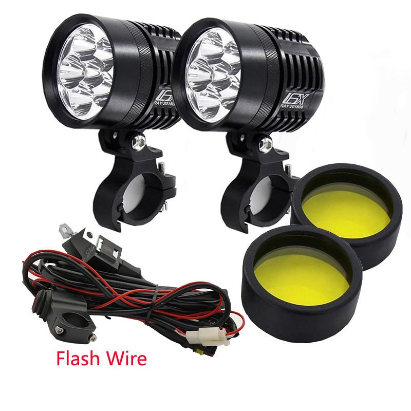 Universal Motorcycle Led Headlight Projector - 2PCS Farol LED Universal L6X para