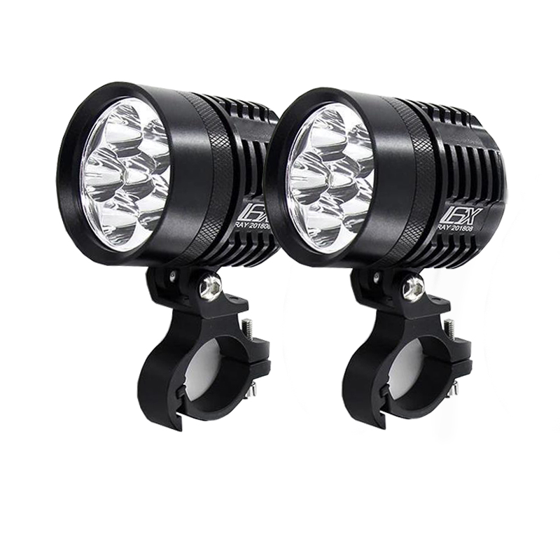 2PCS Farol LED Universal L6X p - Universal Motorcycle Led Headlight Projector avaliação e preço