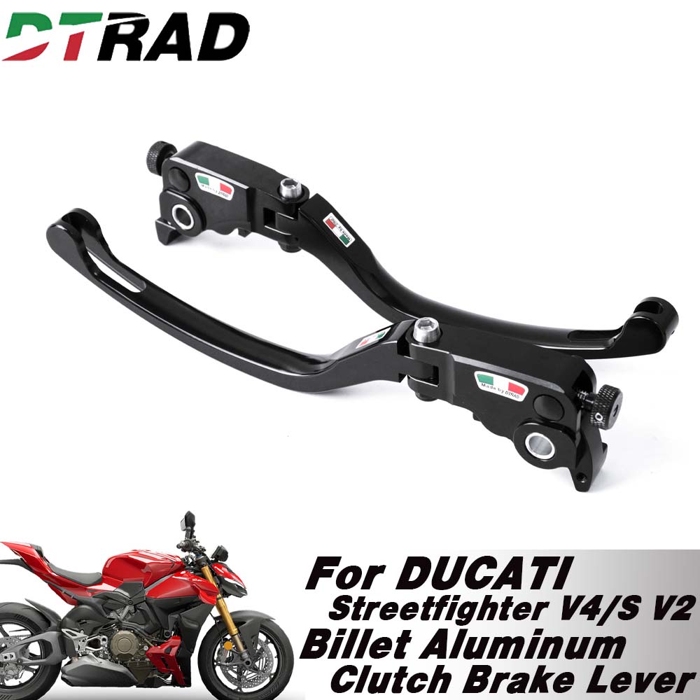 Para ducati panigale/streetfig - Cnc Aluminum Adjustable Brake Clutch Levers avaliação e preço