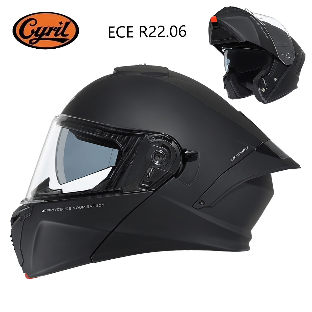 Capacete Modular CYRIL para Mo - Modular Flip Up Motorcycle Helmet Dot Approved avaliação e preço
