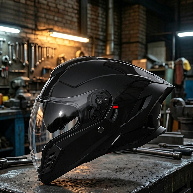 Capacete de Moto Quatro Estaçõ - Full Face Motorcycle Helmet With Bluetooth avaliação e preço