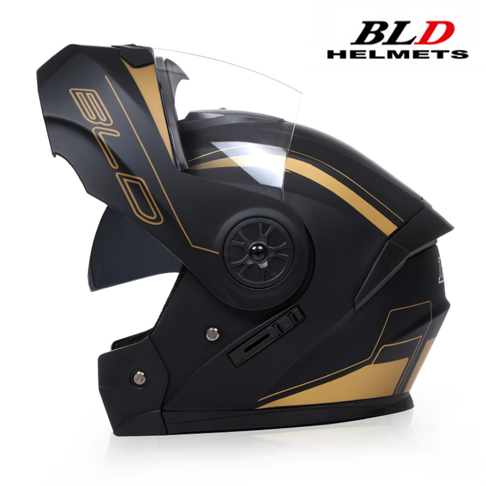 Personalizado rosto cheio casc - Full Face Motorcycle Helmet With Bluetooth avaliação e preço